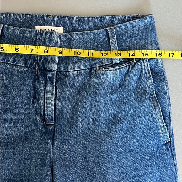 Frame Denim Wide-Leg Blue Jeans METR207 Margolis Size 26 - Picture 5 of 11